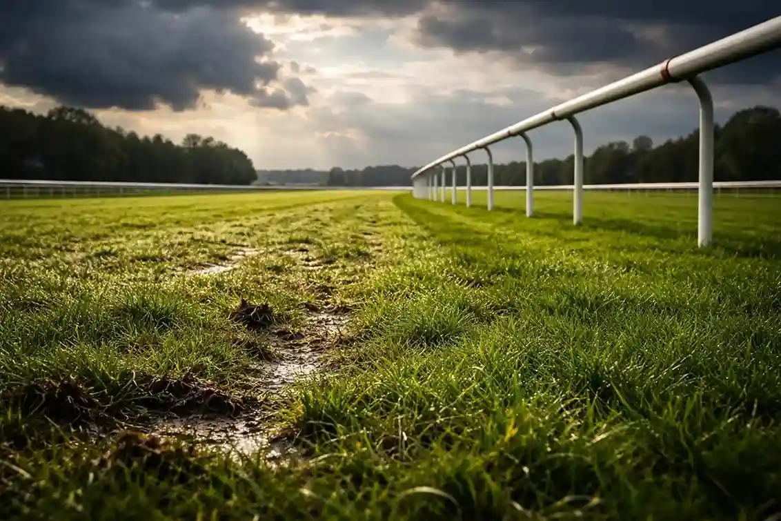 Rennbahn bei unterschiedlichen Wetterbedingungen