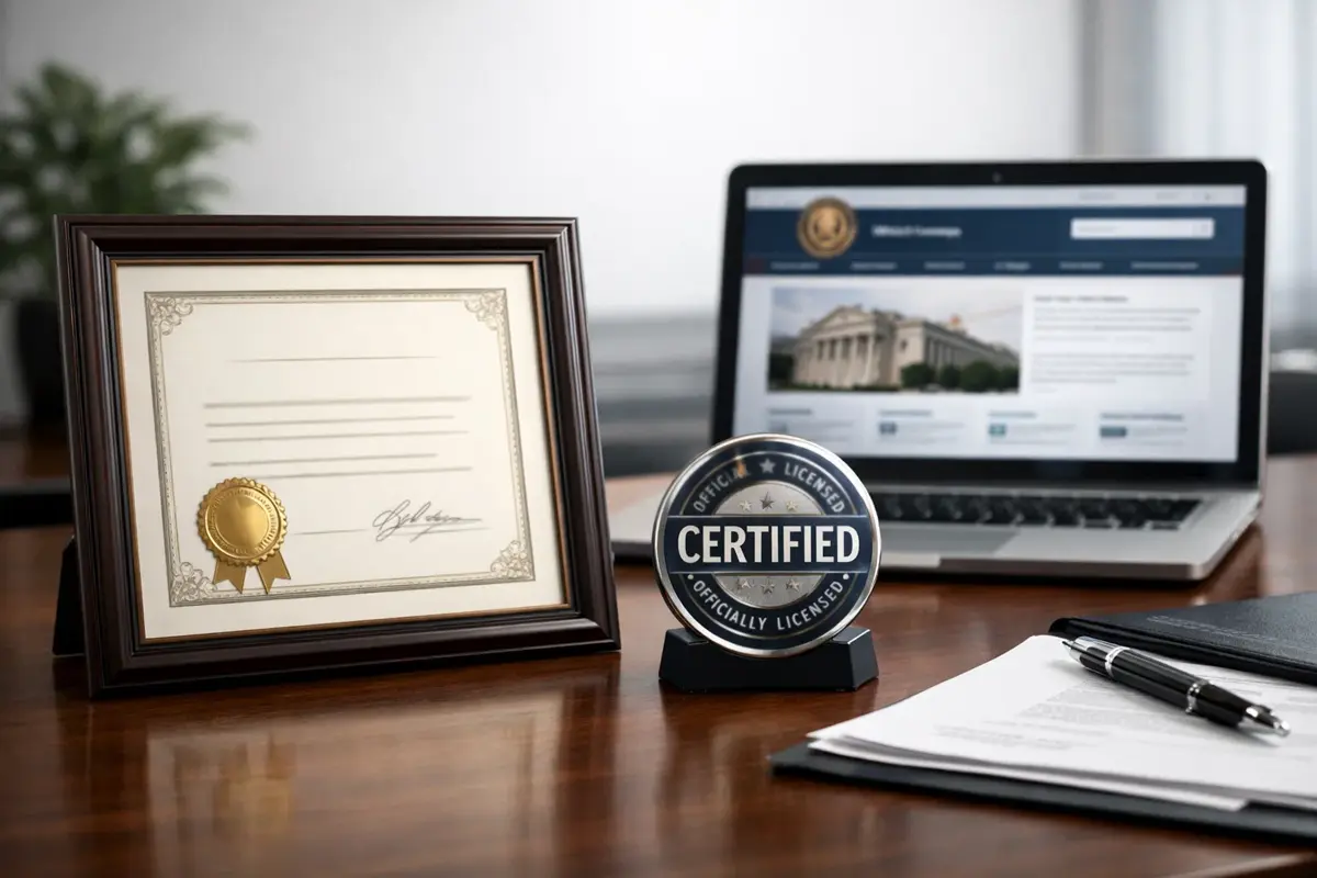 Offizielle Lizenz und Prüfsiegel für Wettanbieter